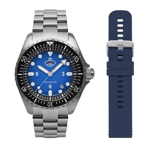 Ruhla NVA Kommando Minen-Taucheruhr 4960M3-SET 2-Armbänder 43 mm - Bild 1 von 3