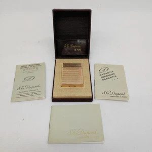 Accendino da tasca Dupont placcato oro nuovo anno 78 con astuccio - Picture 1 of 9