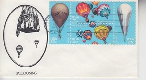 1983 #2032-2035 20c BALLOONS FDC POSTMARK CACHET #5 OF ONLY 16 MADE! - Picture 1 of 2