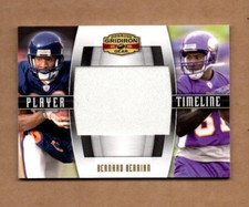 2008 Donruss Gridiron Gear Player Timeline Jersey Swatch 9 Bernard Berrian 24/50