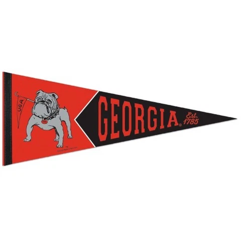 GEORGIA BULLDOGS UGA PREMIUM QUALITY PENNANT 12"X30" BANNER COLLEGE VAULT Cover