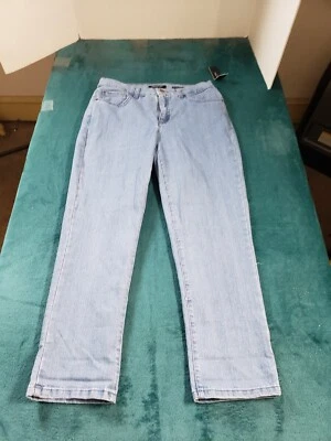 Jones New York джинсы размер 10 женщин синий эластичной брюки Lexington с манжетами укороченный новый с Ярлыками - Изображение 1 из 4