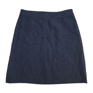 DKNY Skirt Womens 8 Blue Stripe Wool NWOT - Picture 1 of 4