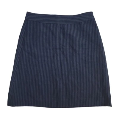 DKNY Falda Azul Rayas Lana Nueva 8 Foto 1 de 4