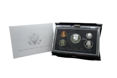 1998 U.S. Mint Premier Silver Proof 5 Coin Set - Image 1 of 4