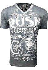ORIGINAL Rush Couture Shirt " TRIED AND TRUE " STRESSED GREY R39