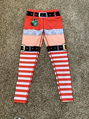 Juniors 3D Print Christmas Pattern Leggings Slim Fit Yoga, Novelty, Ugly, Fun - Image 1 of 4
