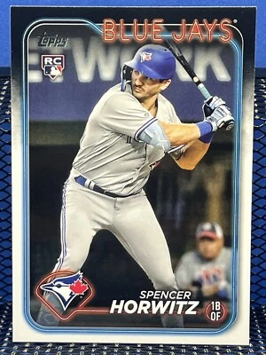 2024 Topps Series One SPENCER HORWITZ Toronto Blue Jays Rookie Card RC Base 172 - Image 1 of 2