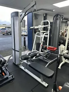 LIFE FITNESS OPTIMA SERIES LAT PULLDOWN / SEATED LOW ROW MACHINE 2-IN-1 MULTIGYM - Picture 1 of 7