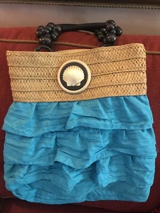 Neu ohne Etikett Braciano türkis Handtasche/BEUTELTASCHE - ideal für Strand - Bild 1 von 3