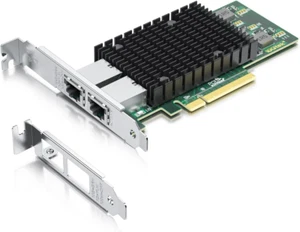 10Gb PCI-E NIC Scheda Di Rete, Dual Copper RJ45 Port, Intel X540 Controller, PCI - Foto 1 di 12