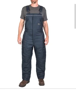 Walls Men's Enduro Zone Poly Duck Insulated Bib Overall Outdoors size 2XL 44-46w - Picture 1 of 18