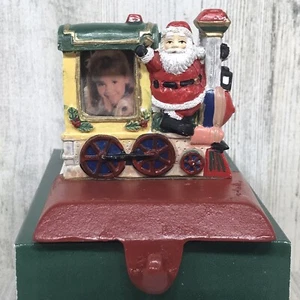 Cedar Creek Collection Santa on Train Christmas Mantle Stocking Hanger Kirklands - Picture 1 of 7