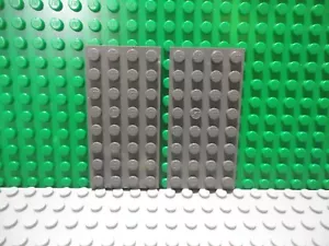 Lego 2 Clásico Gris Oscuro 4x8 Placa Base - Imagen 1 de 1