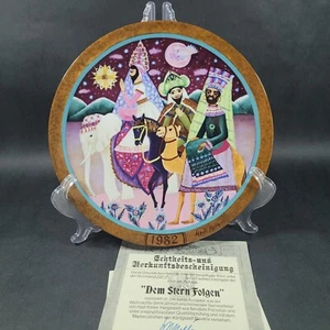 HEDI KELLER German Plate Follow the Star Konigszelt Bavaria Three Wise Men 1982 - Picture 1 of 7