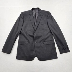 Alfani Mens 44L Classic-Fit Stretch Charcoal Gray Suit Jacket Blazer - Picture 1 of 9