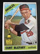 1966 Topps Rookie Cup Card #460 Curt Blefary Baltimore Orioles ExNm Free Ship!