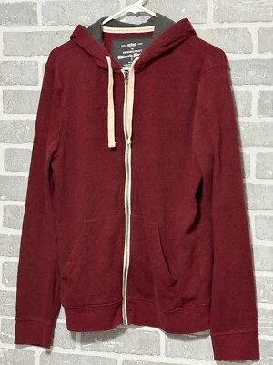 Chaqueta con Capucha Urban Pipeline Para Hombre Pequeña Borgoña Cremallera Completa Manga Larga Foto 1 de 4