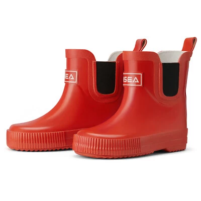 HISEA Kid Short Chelsea Rain Boot Menino Menina Impermeável Antiderrapante Bota Deck Jardim - Imagem 1 de 4