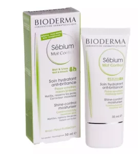 Bioderma SéBium Mat Control 30ml Shine control Moisturiser Oily Sensitive Skin - Picture 1 of 1