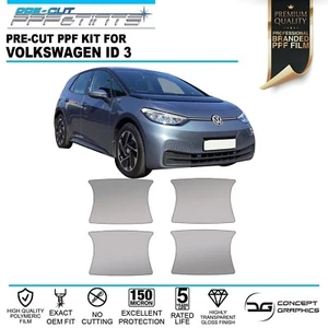 Door Handle Cup Scratch Guard PPF Paint Protection film for Volkswagen ID3 VW - Picture 1 of 3