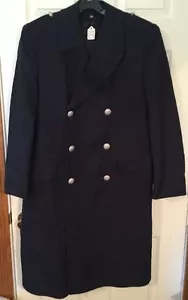 VINTAGE Ufficiale Marina Tedesca lungo BLU TRINCEA FODERA EXTRA FINE gotico 9 Guerra - Foto 1 di 14