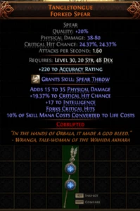 Tangletongue 2 socket Starndard SC Path of Exile 2 PC PS XBOX PoE - Imagen 1 de 1