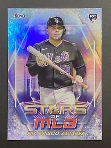 2023 Topps Stars of MLB #SLMB-50 Francisco Alvarez New York Mets RC Rookie - Picture 1 of 3
