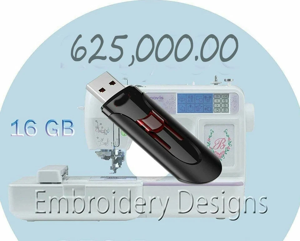 Embroidery Designs 550,000+ JEF Format Characters Embroidery Designs for Janome - Image 1 of 1