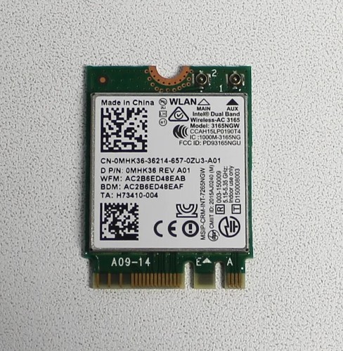 Dell Inspiron 13 5368 Intel Dual Band WiFi Wireless Bluetooth Card ...