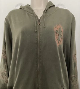 NWT Vertigo Women’s 3X Embroidered Full Zip Hoodie Jacket W/pockets ($140 Retail - Picture 1 of 12