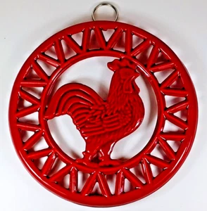 Pfaltzgraff Red Rooster 2005 8" Trivet. - Imagen 1 de 4