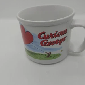 Curious George Heart Kite Soup Coffee Mug Cup 13oz Valentine's Day - Picture 1 of 6