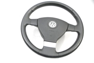 VW Touran Golf 5 Lenkrad 3 Speichen 1K0419091AA chrom silber - Bild 1 von 2