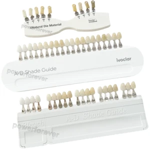 lvoclar Vivadent Dental Shade Guide A-D Natural Die Porcelain Teeth 9/20 colors - Picture 1 of 13