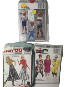 Burda Sewing Patterns 4334 4607 5866 Tops Skirts Jackets Pants & Kids Top Short - Picture 1 of 6