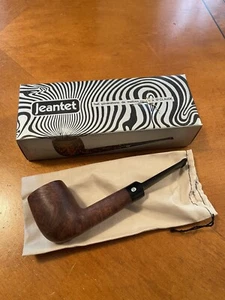 NOS JEANTET CRYSTAL ESTATE PIPE FRANCE UNSMOKED BILLIARD W/BOX&BAG - Picture 1 of 20