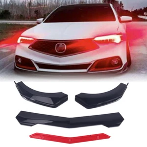 Front Bumper Lip Body Kit Spoiler Splitter For Infiniti Q60 Q70 Q50 2014-UP - Picture 1 of 11