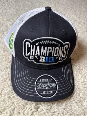 Big 10 2024 Champions Mesh Baseball Hat Cap Adjustable Snapback U Of O - Image 1 of 4