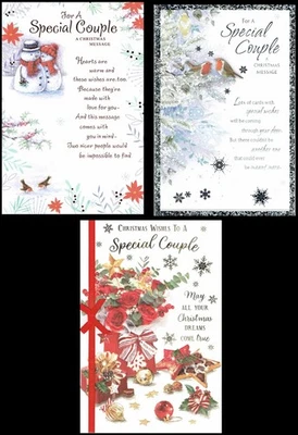 IN TOUCH / PRELUDE / PRESTIGE ETC SPECIAL COUPLE CHRISTMAS CARD ~~ Quality Cards CHOICE OF DESIGN With Fab Words