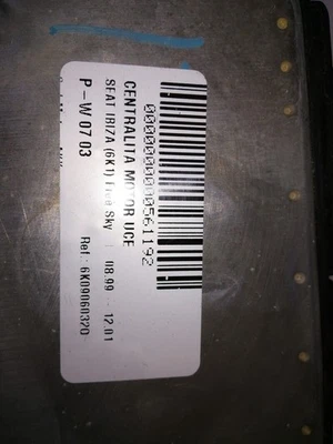 6K0906032Q centralina motore SEAT IBIZA II 1.4 I 1993 0261206836 561192 - Immagine 1 di 4