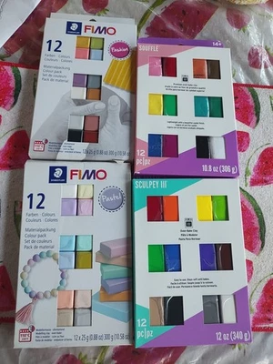 New Sculpey And Fimo Oven Bake Clay - Image 1 of 4