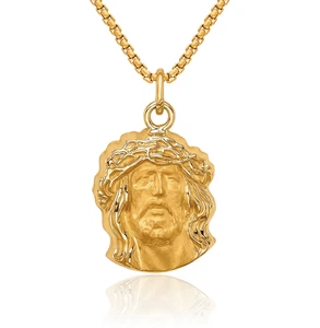 14 Karat massive Gelbgold Jesus Halskette - Bild 1 von 37