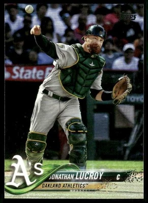 2018 Topps #US187 Jonathan Lucroy - Image 1 of 2