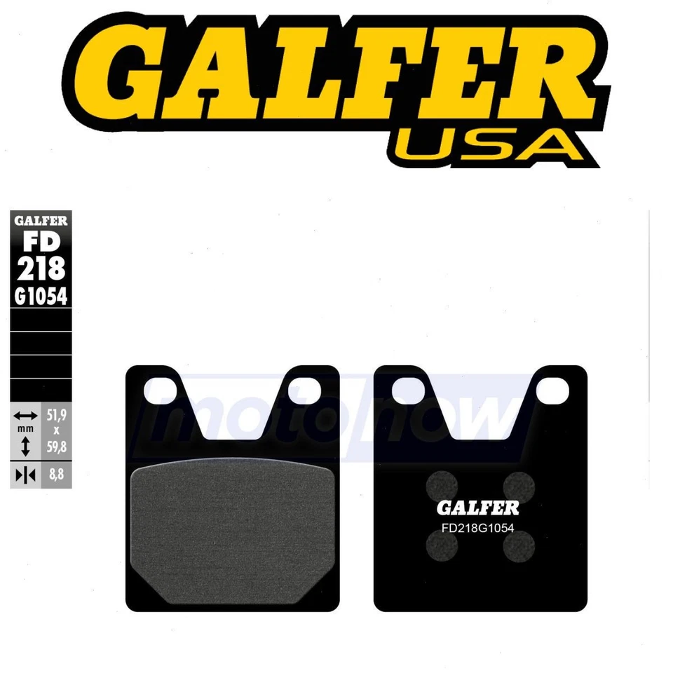Galfer Brakes Rear Semi-Metallic Brake Pads for 1998-2001 Yamaha YZF-R1 - bi — 第 1/4 张图片