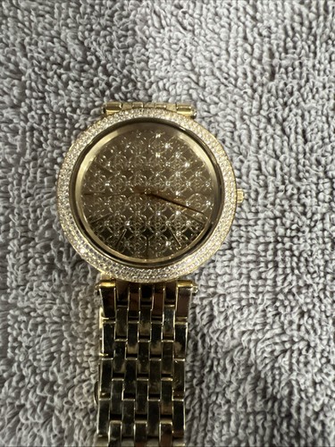 Nuovo Orologio Donna Michael Kors MK3398 Darci Quadrante Oro Bracciale Acciaio Inox