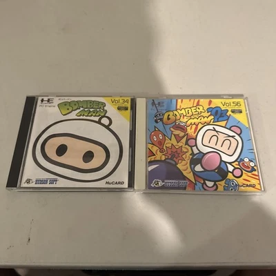 Hu-Card NEC PC Engine Bomberman 93 set Lot 2   Hudson (Good Condition) Japan - Image 1 of 2