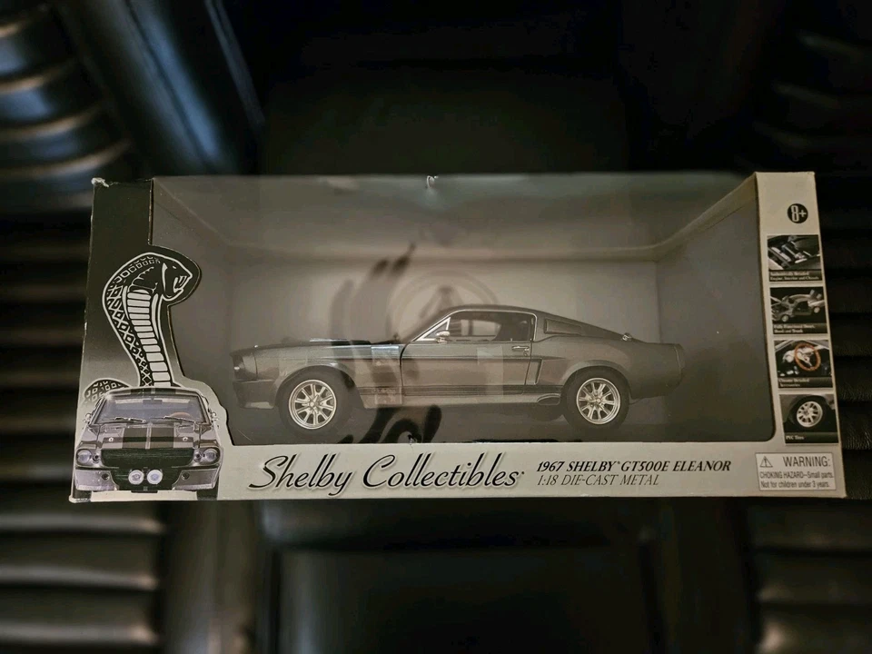 Cobra Shelby Collectibles 1967 Shelby GT 500E Eleanor 1:18 Diecast - Image 1 of 4