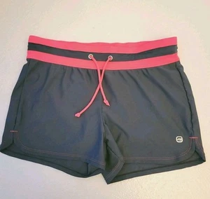 Free Country Athletic Shorts Womens L Pull On Breathable Sporty Colorblock - Picture 1 of 11