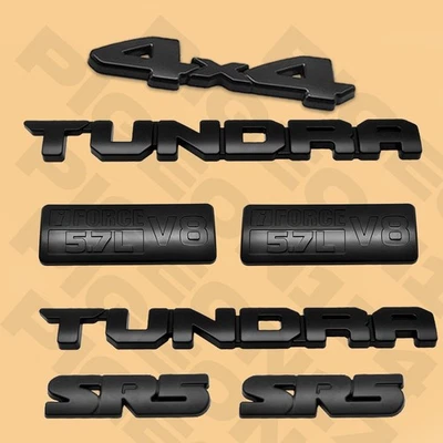 Overlay Kits For Tundra 2014-2021 SR5 4X4 V8 Black Out Badge Emblem Accessories - Image 1 of 3